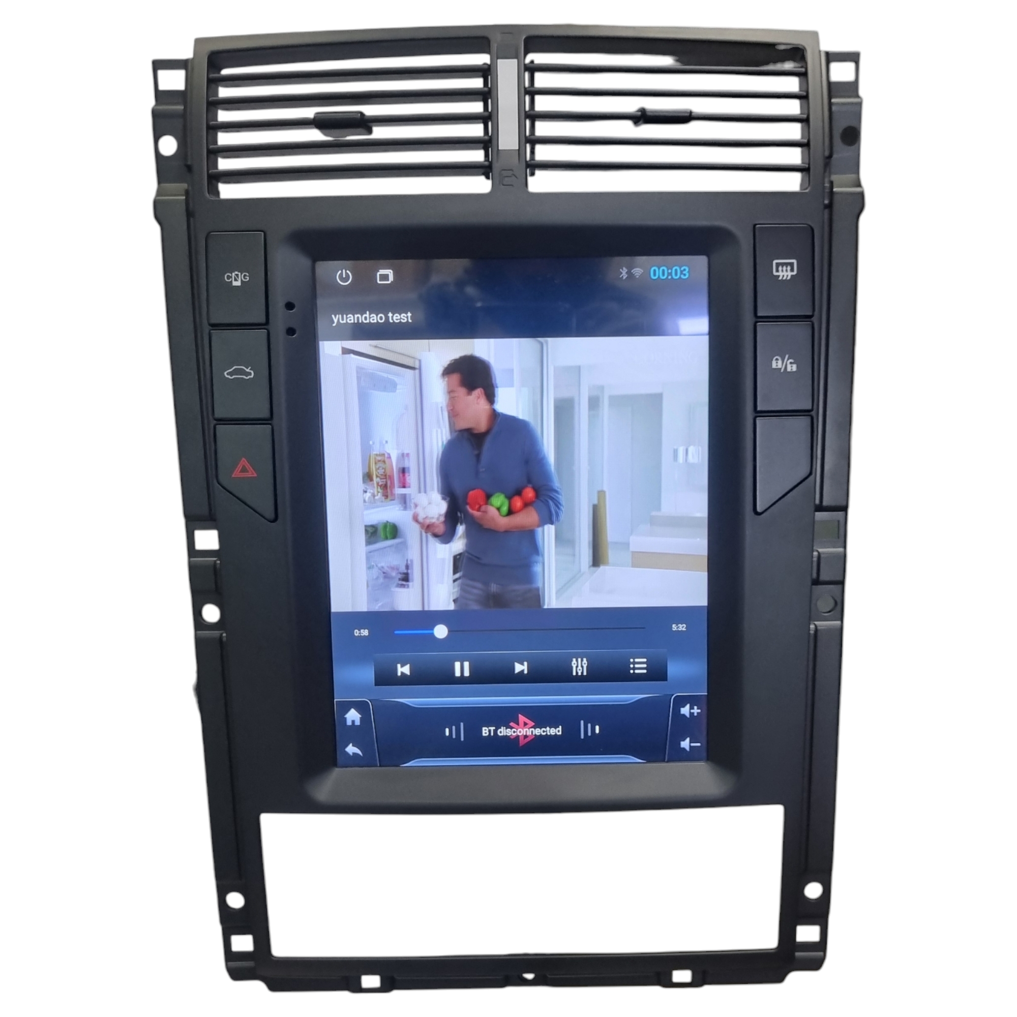 Peugeot Pars and 405 Tesla monitor, model T1, MediaTek brand